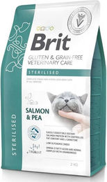 Brit Veterinary Care Katzenfutter Sterilised Adult Lachs Erbse Getreidefrei 2 kg - 2 kg – Bild 1 von 8