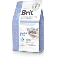 Produktbild von Brit Veterinary Diet Cat Calm Stress Relief Katzenfutter Lachs und Erbse getreidefrei 5 kg - 5 kg