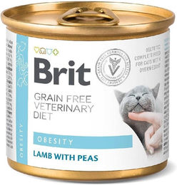 BRIT Veterinary Diet Cat Obesity Nassfutter zur Gewichtskontrolle für erwachsene Katzen 6 x 200 g - 6 x 200 g – Bild 1 von 7