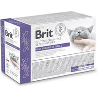 Produktbild von BRIT Veterinary Diet Gastrointestinal Katzen Nassfutter Lamm Stückchen in Sauce Getreidefrei 12x85g