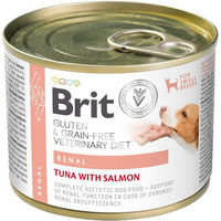 Produktbild von BRIT Veterinary Diet Grain Free Renal Nassfutter für Hunde mit Thunfisch und Lachs 200 g