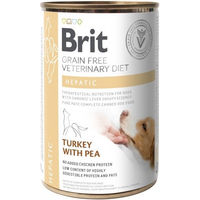 Produktbild von BRIT Veterinary Diet Hepatic Nassfutter für Hunde mit Pute und Erbse 400g - 400 g