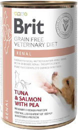 BRIT Veterinary Diet Hund Nassfutter Renal Thunfisch Lachs und Erbse 400 g - 400 g – Bild 1 von 6