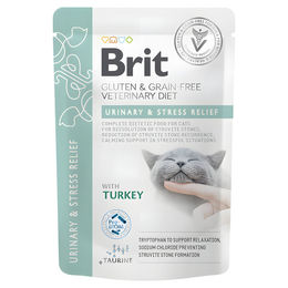 Brit Veterinary Diet Katzen Nassfutter Urinary & Stress Relief Fillets in Gravy 12x85 g – Bild 1 von 2