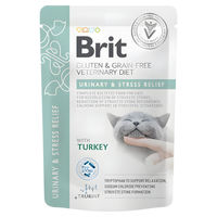 Produktbild von Brit Veterinary Diet Katzen Nassfutter Urinary & Stress Relief Fillets in Gravy 12x85 g