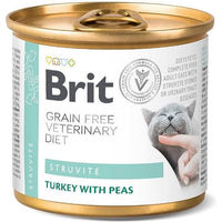 Produktbild von BRIT Veterinary Diet Struvite Nassfutter für erwachsene Katzen getreidefrei 6 x 200 g - 6 x 200 g
