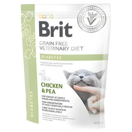 Produktbild von Brit Veterinary Diets Cat Diabetes Getreidefreies Trockenfutter für Katzen 400 g - 400 g