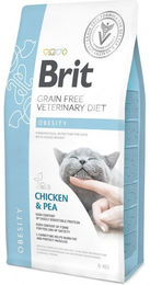 Produktbild von BRIT Veterinary Diets Cat Obesity Trockenfutter zur Gewichtskontrolle für erwachsene Katzen 5 kg - 5 kg