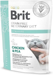 BRIT Veterinary Diets Cat Struvite Trockenfutter für erwachsene Katzen zur Unterstützung der Harnwege 400 g - 400 g – Bild 1 von 4