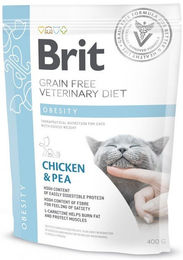 BRIT Veterinary Diets Trockenfutter Cat Obesity zur Gewichtskontrolle für erwachsene Katzen 400 g - 400 g – Bild 1 von 4