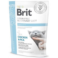 Produktbild von BRIT Veterinary Diets Trockenfutter Cat Obesity zur Gewichtskontrolle für erwachsene Katzen 400 g - 400 g