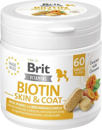 BRIT Vitamins Biotin Skin & Coat Supplement für adulte Hunde zur Unterstützung von Haut, Fell und Immunsystem 120g - 60 x 2 Stk. – Bild 1 von 3