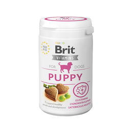Produktbild von Brit Vitamins Puppy Kautabletten für Welpen mit Vitaminen und Gelenk-Supplement 150 g