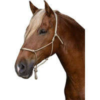 Produktbild von Brockamp Horse-Man Knotenhalfter für Pferde aus Polyester in Schwarz oder Beige