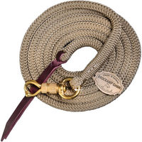 Produktbild von Brockamp Lead Rope mit Drehkipp-Karabiner aus Polyester in Beige-Braun