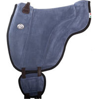 Produktbild von Brockamp Reitpad Bareback Spezial aus Leder in Blau für Warmblut