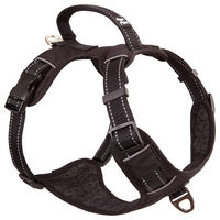 Produktbild von Brother Cat Dog Gepolstertes Nylon Geschirr für Hunde und Katzen wasserabweisend Schwarz Größe M