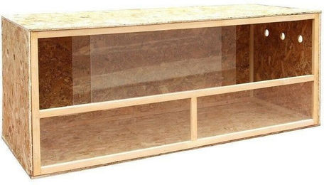 BruKa MyPets Holzterrarium aus OSB mit Seitenbelüftung für Reptilien in Braun – Bild 1 von 5