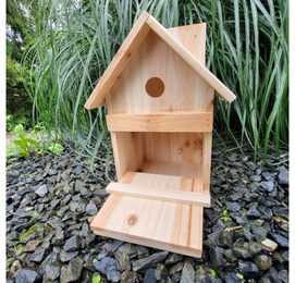 BruKa Nistkasten TWEETY Spatzenhaus aus Naturholz für Wildvögel – Bild 1 von 3