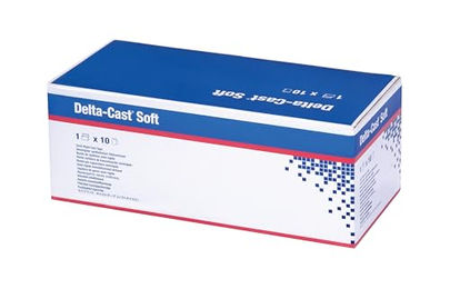 BSN Medical Delta-Cast Weiches flexibles Gießband mit Pfotenabdruckmotiv 7,5 cm x 3,6 m 10 Stück – Bild 1 von 1