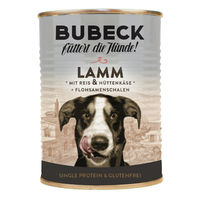 Produktbild von Bubeck Hundefutter Lamm mit Reis und Hüttenkäse Sensitive Adult 6 x 400 g - 6 x 400 g