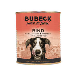 Produktbild von Bubeck Nassfutter Hund Adult Rind Monoprotein Getreidefrei mit Stückchen in Sauce 800 g - 800 g