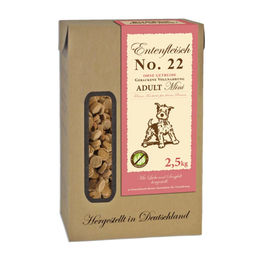 Bubeck No. 22 Adult Mini Hundetrockenfutter mit Ente getreidefrei 2,5 kg - 2,5 kg – Bild 1 von 3
