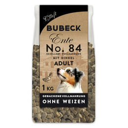 Bubeck Nr. 84 Hundetrockenfutter Adult Entenfleisch mit Amaranth und Dinkel Monoprotein Sensitive 1 kg - 1 kg – Bild 1 von 2