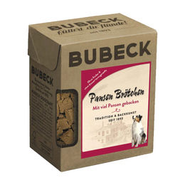 Bubeck Pansenbrötchen Hundesnack aus Rind ohne Konservierungsstoffe und Zucker 250 g - 250 g – Bild 1 von 2