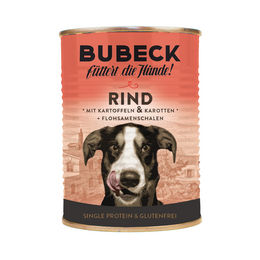 Bubeck & Sohn Nassfutter Rind mit Kartoffel und Karotte Stückchen in Sauce Getreidefrei für Adult 6 x 400 g - 6 x 400 g – Bild 1 von 4