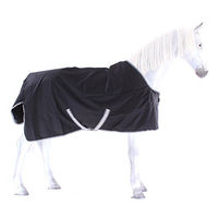 Produktbild von Bucas Anniversary Turnout Light Pferdedecke Schwarz Silber 130 cm