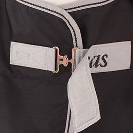 Bucas Anniversary Turnout Light Weidedecke für Pferde Schwarz/Silber 135 cm - 50 g – Bild 1 von 7