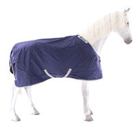 Produktbild von Bucas Atlantic Turnout Pferdedecke aus Nylon in Blau Größe 120