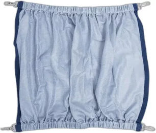 Bucas Buzz-Off Bauchlatz für Pferdedecken Silber/Blau XS – Bild 1 von 2