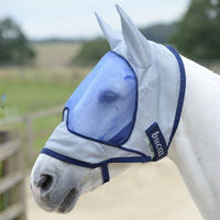 Produktbild von Bucas Buzz-Off Deluxe Fliegenmaske mit Ohrenschutz Blau XS