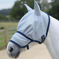 Produktbild von Bucas Buzz-Off Fliegenmaske Extended Nose Insektenschutz Blau XXXS