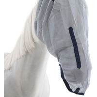 Produktbild von Bucas Buzz-Off Full Face Fliegenmaske für Pferde Blau Silber Grösse XS