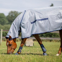 Produktbild von Bucas Buzz-Off & Neck Pferdedecke aus Nylon in Blau