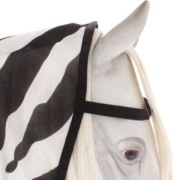 Bucas Buzz-Off & Neck Pferdeedecke mit Halsetui Zebra Schwarz Bunt – Bild 1 von 2