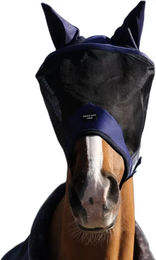 Bucas Buzz-Off Pro Fliegenmaske für Pferde aus Fleece in Blau oder Schwarz Größe XS – Bild 1 von 2