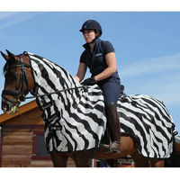Produktbild von Bucas Buzz-Off Riding Zebra Fliegenausreitdecke für Pferde