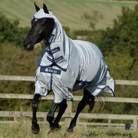 Produktbild von Bucas Buzz-Off X Full Neck Big Neck Fliegendecke für Pferde in Silber Größe 145