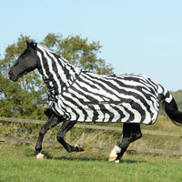 Produktbild von Bucas Buzz-Off Zebra Fliegendecke Full Neck für Pferde 140 cm
