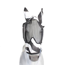 Bucas Buzz-Off Zebra Fliegenmaske mit Ohrenschutz für Pferde XS Schwarz Weiß – Bild 1 von 4