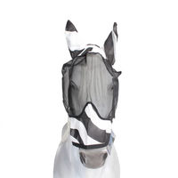 Produktbild von Bucas Buzz-Off Zebra Fliegenmaske mit Ohrenschutz für Pferde XS Schwarz Weiß