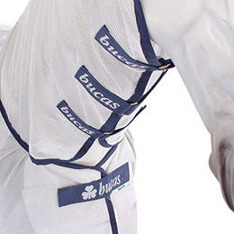 Bucas BuzzOff X Light Full Neck Fliegendecke für Pferde in Silber – Bild 1 von 5