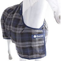 Produktbild von Bucas Celtic Stable Extra Pferdedecke aus Fleece in Grau Tartan Größe 120 - 300 g