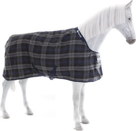 Bucas Celtic Stable Light Pferdedecke aus Polyester in Tartan Grau Größe 115 – Bild 1 von 2