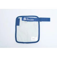 Produktbild von Bucas Click'n Go Panel Brustschutz für Pferde in Blau und Silber