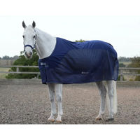 Produktbild von Bucas Competition Cooler Abschwitzdecke für Pferde Navy/Silber Größe 130